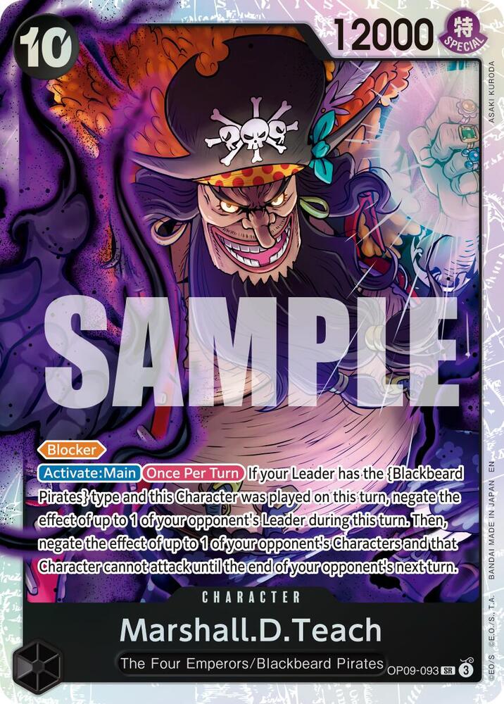 Marshall.D.Teach Reprint OP09-093 – Premium Booster - The Best Vol. 2 | One Piece TCG