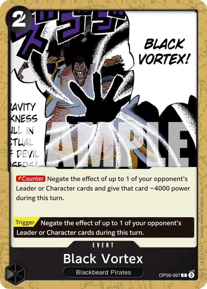 Black Vortex Reprint OP09-097 – Premium Booster - The Best Vol. 2 | One Piece TCG