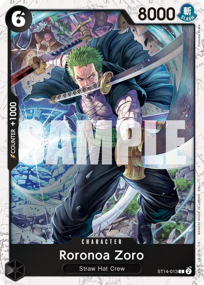 Roronoa Zoro Pirate Foil ST14-013 – Premium Booster - The Best Vol. 2 | One Piece TCG