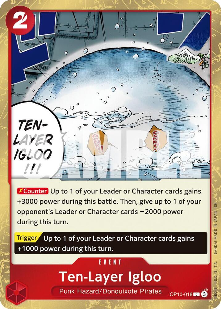 Ten-Layer Igloo Pirate Foil OP10-018 – Premium Booster - The Best Vol. 2 | One Piece TCG