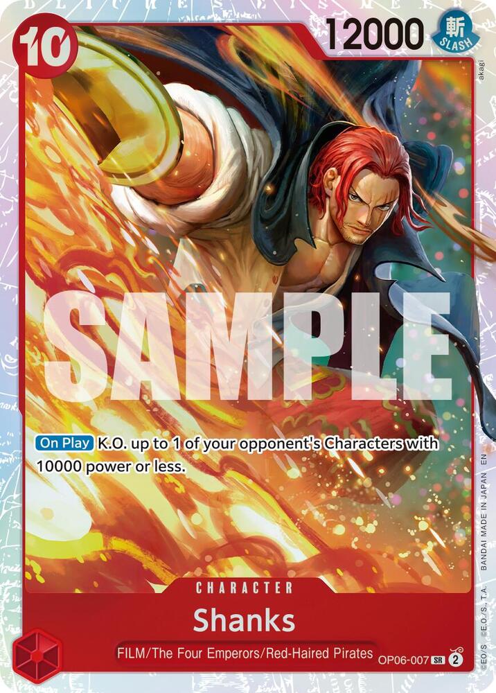 Shanks Reprint OP06-007 – Premium Booster - The Best Vol. 2 | One Piece TCG