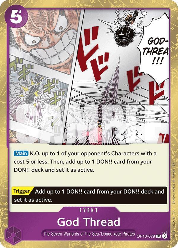 God Thread Pirate Foil OP10-079 – Premium Booster - The Best Vol. 2 | One Piece TCG