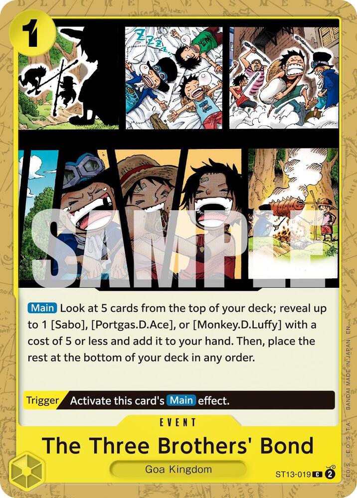 The Three Brothers' Bond Reprint ST13-019 – Premium Booster - The Best Vol. 2 | One Piece TCG