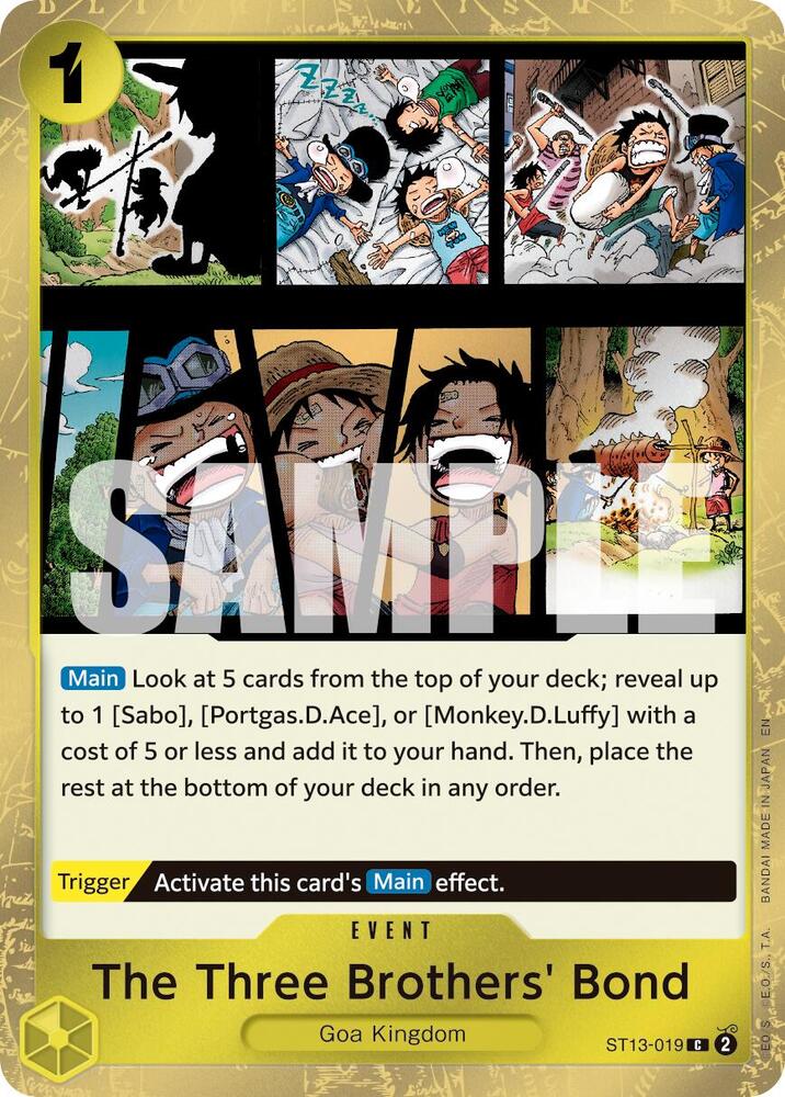 The Three Brothers' Bond Pirate Foil ST13-019 – Premium Booster - The Best Vol. 2 | One Piece TCG