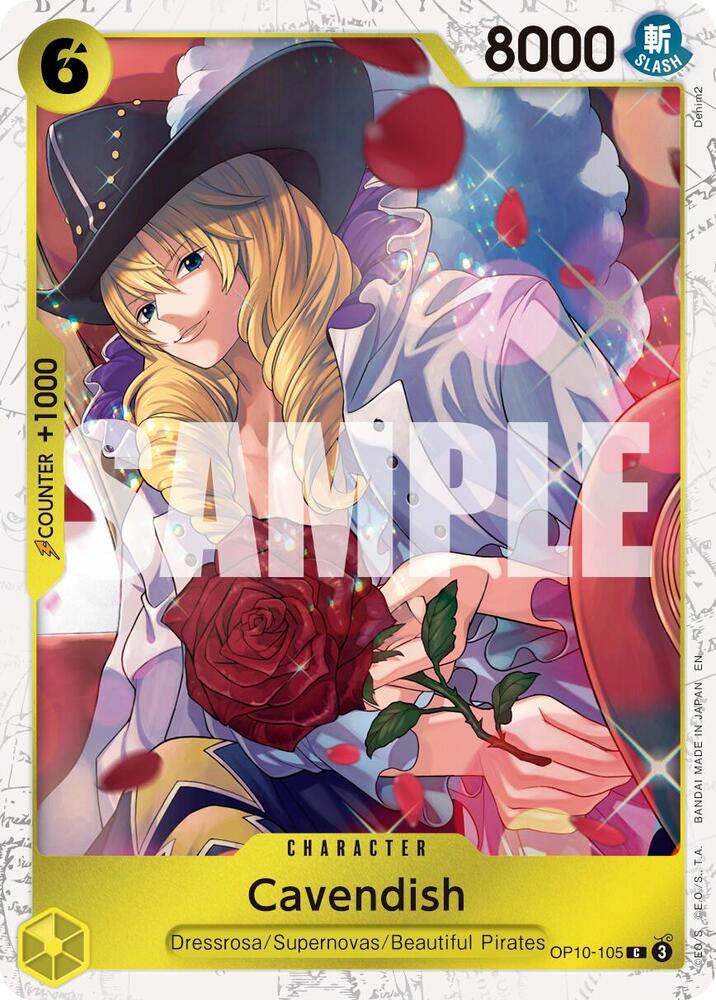 Cavendish Pirate Foil OP10-105 – Premium Booster - The Best Vol. 2 | One Piece TCG