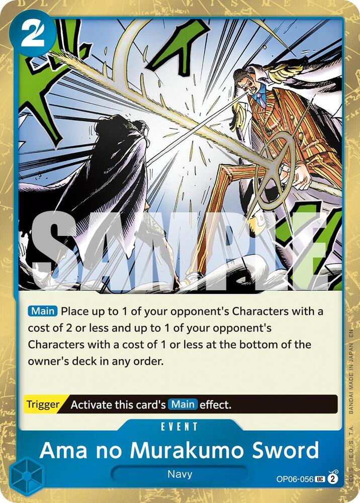 Ama no Murakumo Sword Pirate Foil OP06-056 – Premium Booster - The Best Vol. 2 | One Piece TCG