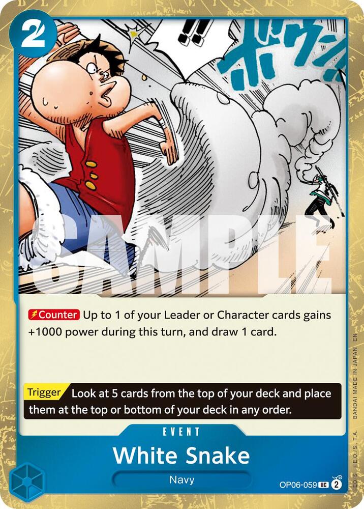 White Snake Pirate Foil OP06-059 – Premium Booster - The Best Vol. 2 | One Piece TCG