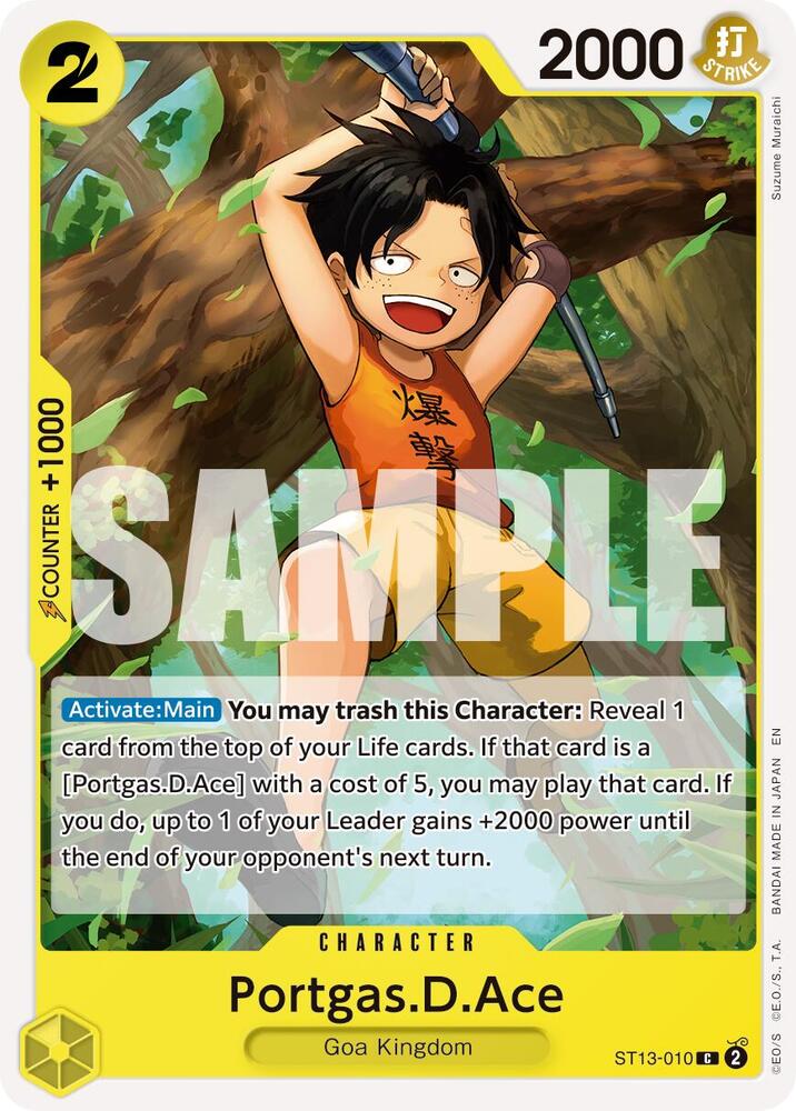 Portgas.D.Ace Reprint ST13-010 – Premium Booster - The Best Vol. 2 | One Piece TCG