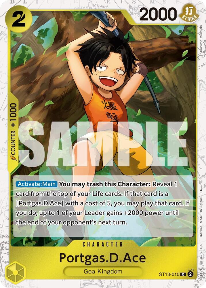Portgas.D.Ace Pirate Foil ST13-010 – Premium Booster - The Best Vol. 2 | One Piece TCG
