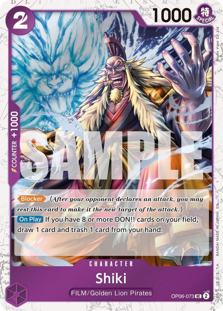 Shiki Pirate Foil OP06-073 – Premium Booster - The Best Vol. 2 | One Piece TCG