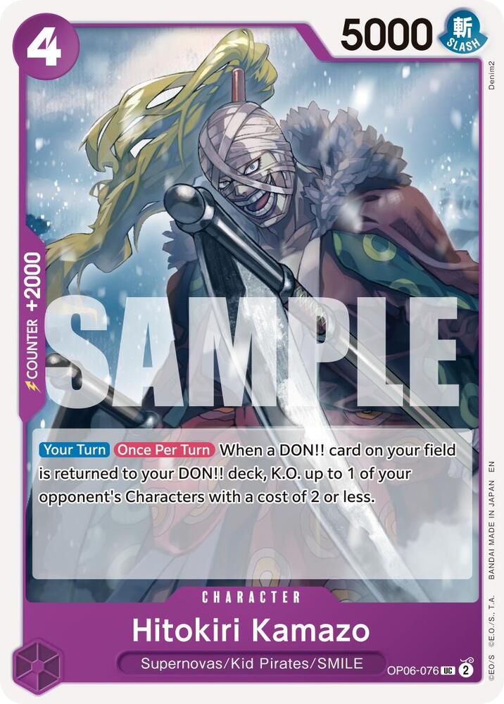 Hitokiri Kamazo Reprint OP06-076 – Premium Booster - The Best Vol. 2 | One Piece TCG
