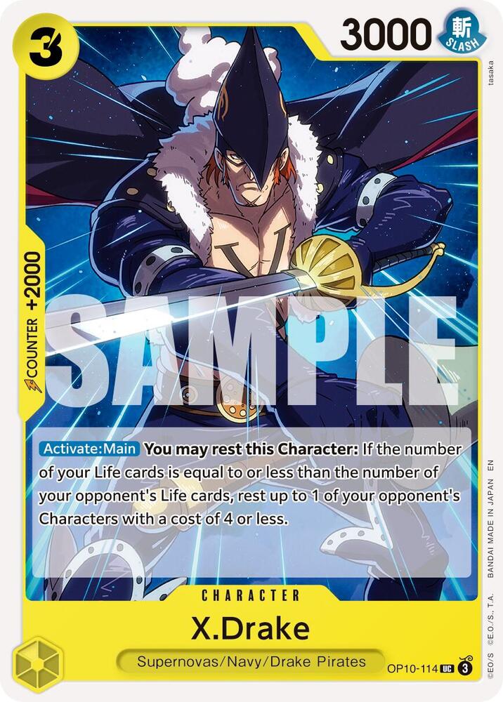 X.Drake Reprint OP10-114 – Premium Booster - The Best Vol. 2 | One Piece TCG