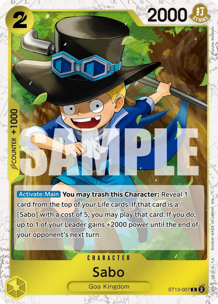 Sabo Pirate Foil ST13-007 – Premium Booster - The Best Vol. 2 | One Piece TCG