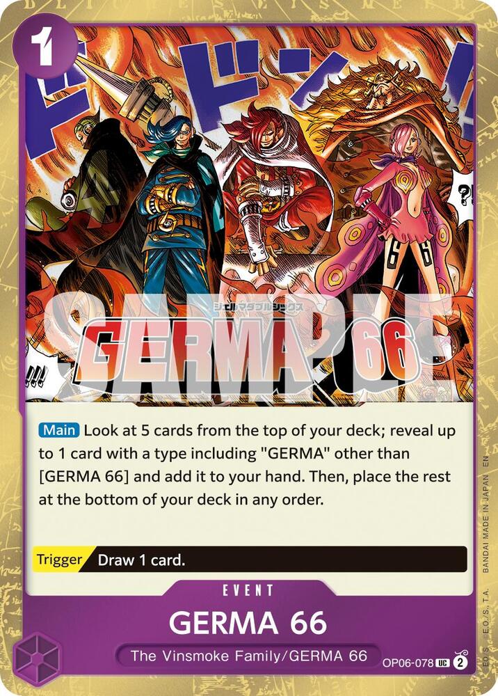 GERMA 66 Pirate Foil OP06-078 – Premium Booster - The Best Vol. 2 | One Piece TCG