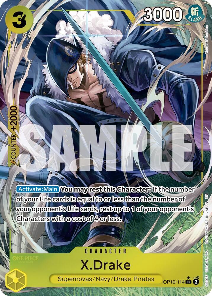 X.Drake Alternate Art OP10-114 – Premium Booster - The Best Vol. 2 | One Piece TCG