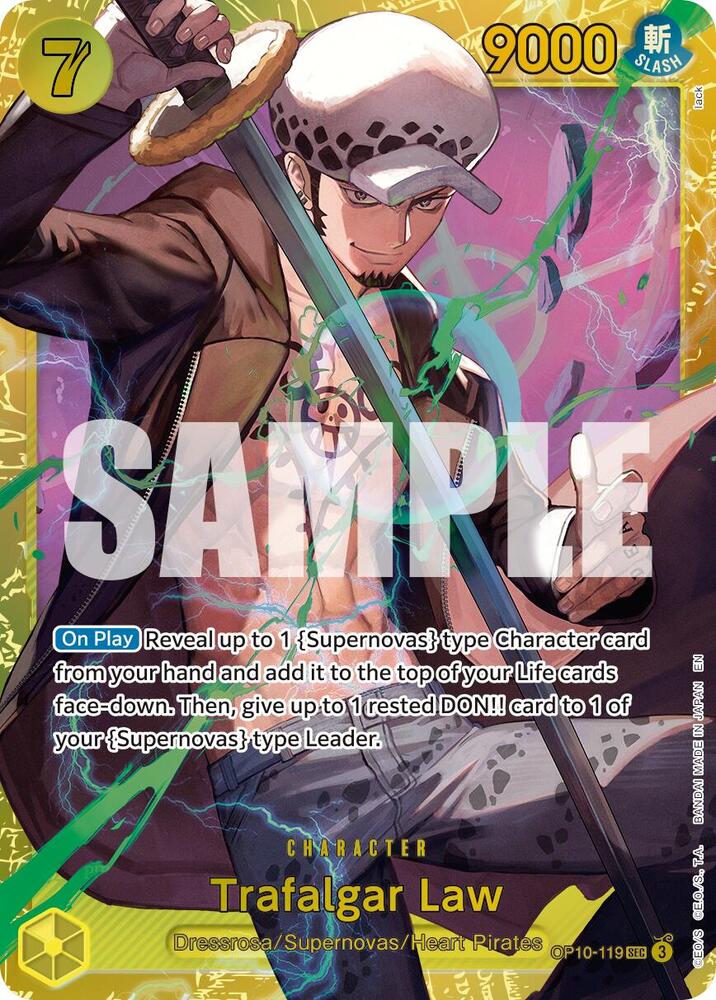 Trafalgar Law Reprint OP10-119 – Premium Booster - The Best Vol. 2 | One Piece TCG