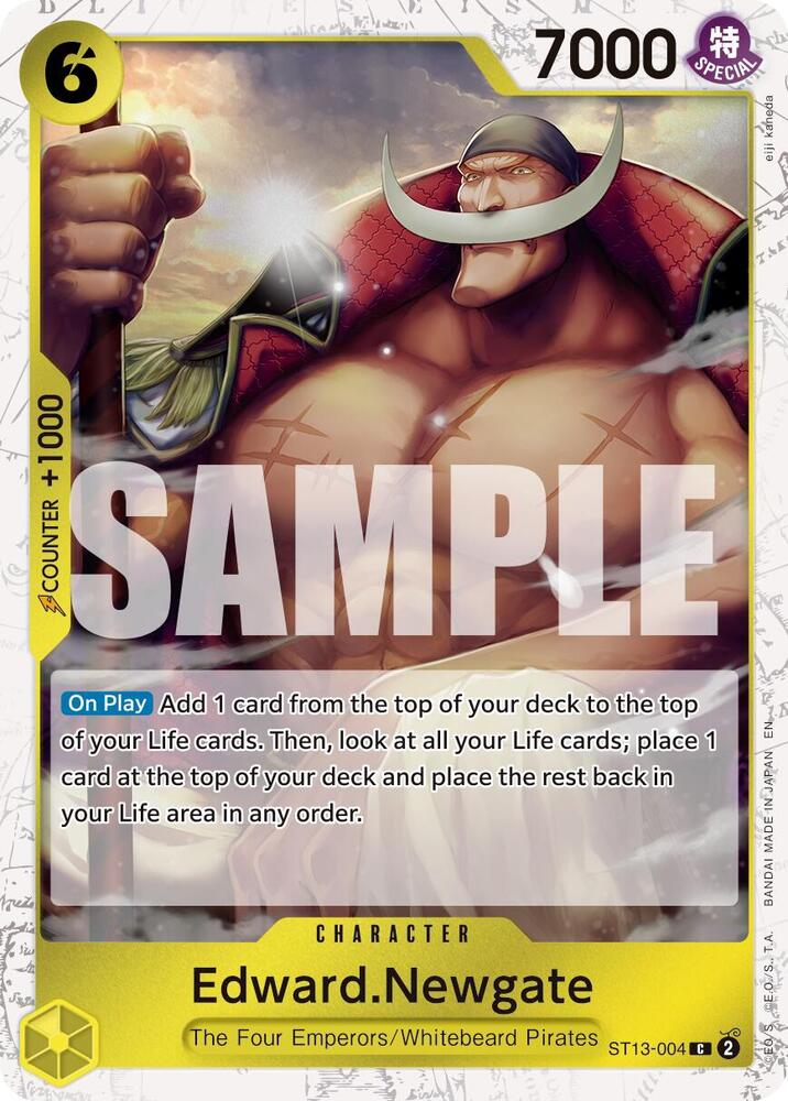 Edward.Newgate Pirate Foil ST13-004 – Premium Booster - The Best Vol. 2 | One Piece TCG