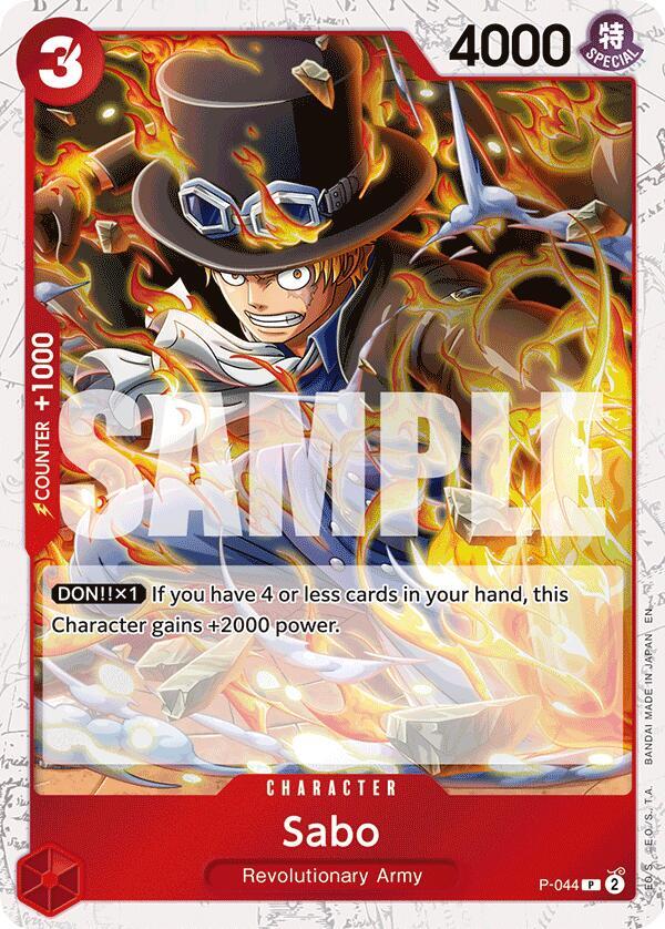 Sabo Pirate Foil P-044 – Premium Booster - The Best Vol. 2 | One Piece TCG