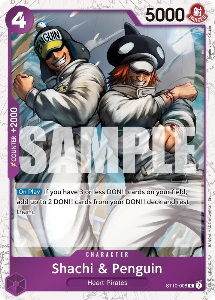 Shachi & Penguin Pirate Foil ST10-008 – Premium Booster - The Best Vol. 2 | One Piece TCG