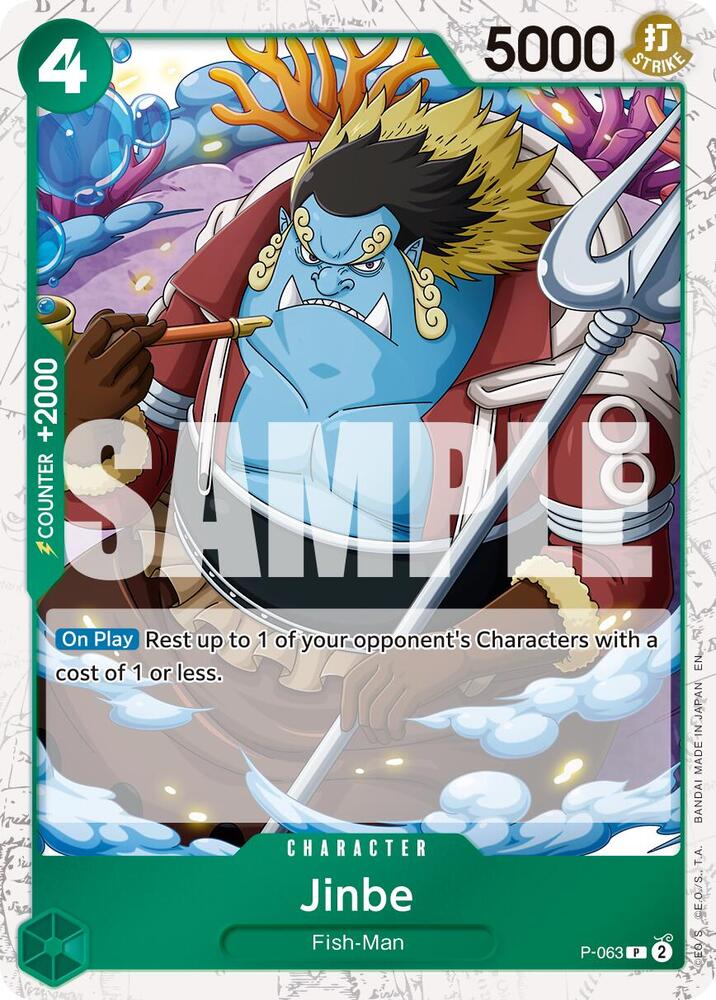 Jinbe Pirate Foil P-063 – Premium Booster - The Best Vol. 2 | One Piece TCG