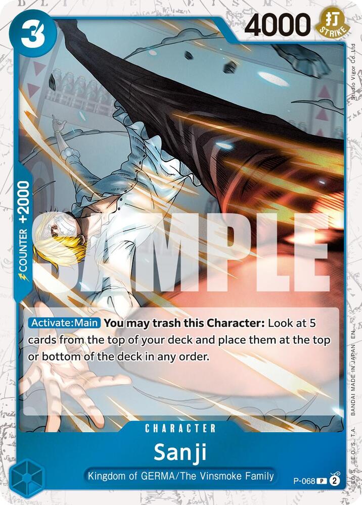 Sanji Pirate Foil P-068 – Premium Booster - The Best Vol. 2 | One Piece TCG