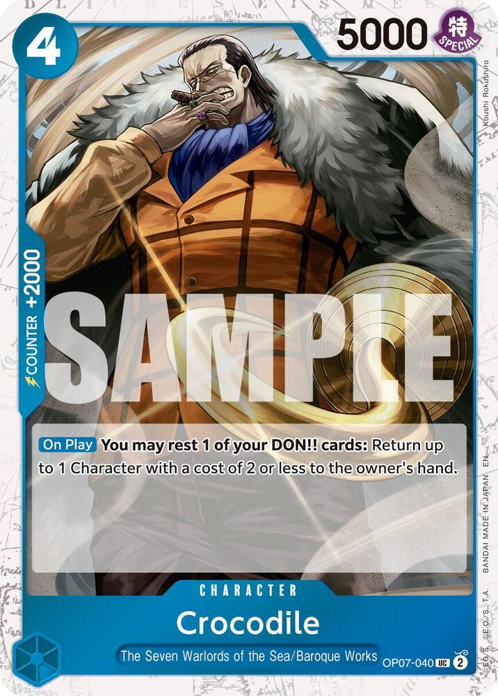 Crocodile Pirate Foil OP07-040 – Premium Booster - The Best Vol. 2 | One Piece TCG