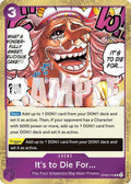 It's to Die For Pirate Foil OP08-076 – Premium Booster - The Best Vol. 2 | One Piece TCG