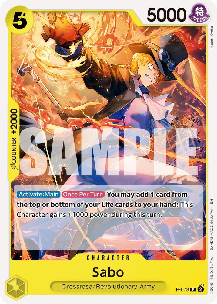 Sabo Pirate Foil P-073 – Premium Booster - The Best Vol. 2 | One Piece TCG