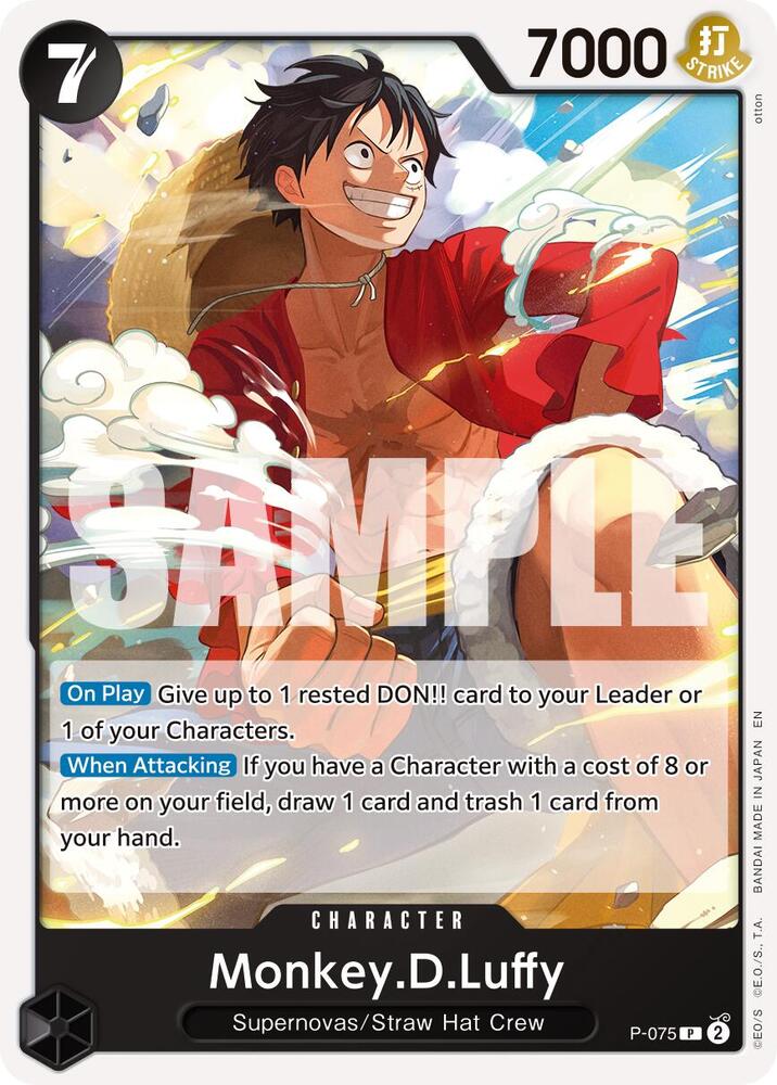 Monkey.D.Luffy Pirate Foil P-075 – Premium Booster - The Best Vol. 2 | One Piece TCG
