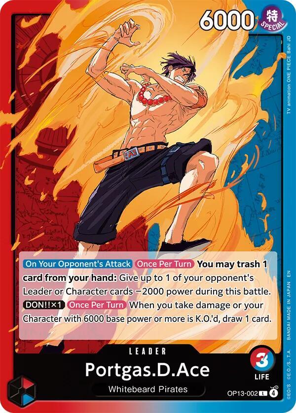 Portgas.D.Ace OP13-002 – Carrying On His Will | One Piece TCG
