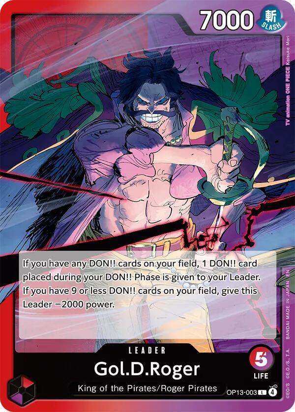 Gol.D.Roger OP13-003 – Carrying On His Will | One Piece TCG