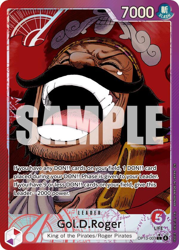 Gol.D.Roger Alternate Art OP13-003 – Carrying On His Will | One Piece TCG