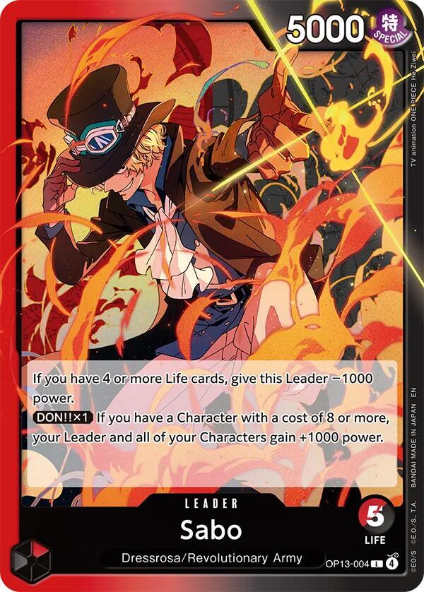 Sabo OP13-004 – Carrying On His Will | One Piece TCG