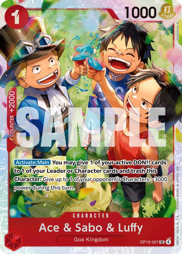Ace & Sabo & Luffy OP13-007 – Carrying On His Will | One Piece TCG