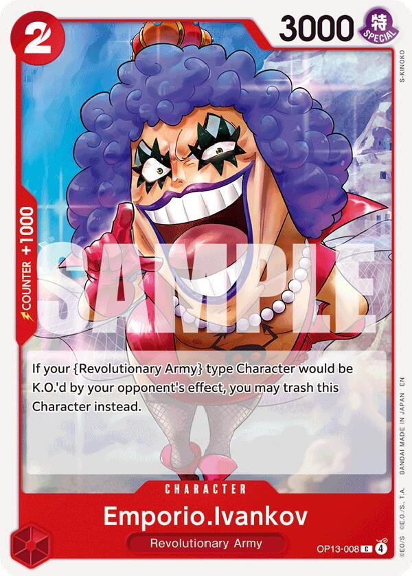 Emporio.Ivankov OP13-008 – Carrying On His Will | One Piece TCG