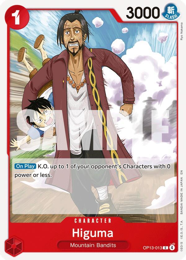 Higuma OP13-013 – Carrying On His Will | One Piece TCG