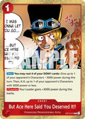 But Ace Here Said You Deserved It!! OP13-019 – Carrying On His Will | One Piece TCG
