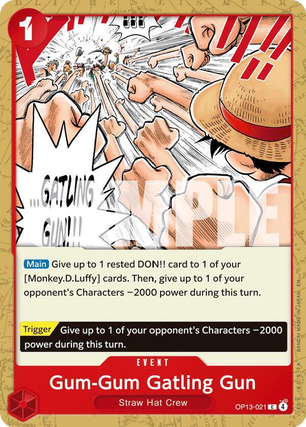 Gum-Gum Gatling Gun OP13-021 – Carrying On His Will | One Piece TCG