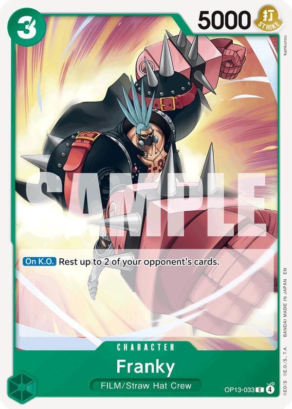 Franky OP13-033 – Carrying On His Will | One Piece TCG