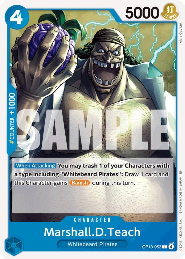 Marshall.D.Teach OP13-053 – Carrying On His Will | One Piece TCG