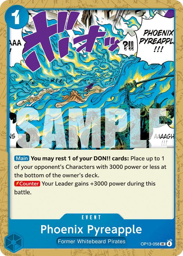 Phoenix Pyreapple OP13-058 – Carrying On His Will | One Piece TCG