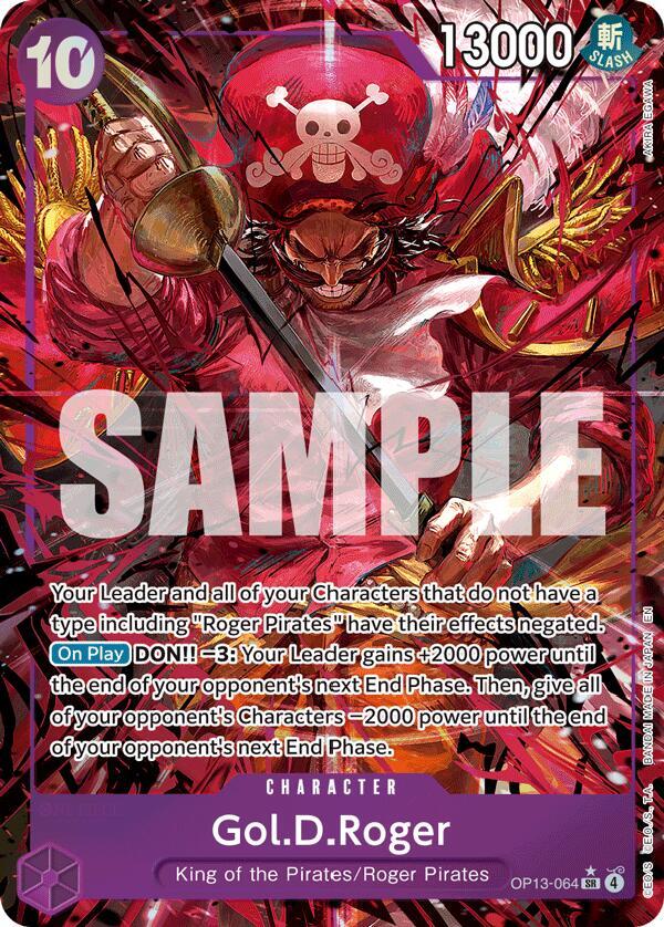 Gol.D.Roger Alternate Art OP13-064 – Carrying On His Will | One Piece TCG