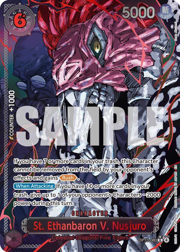 St. Ethanbaron V. Nusjuro Alternate Art OP13-080 – Carrying On His Will | One Piece TCG