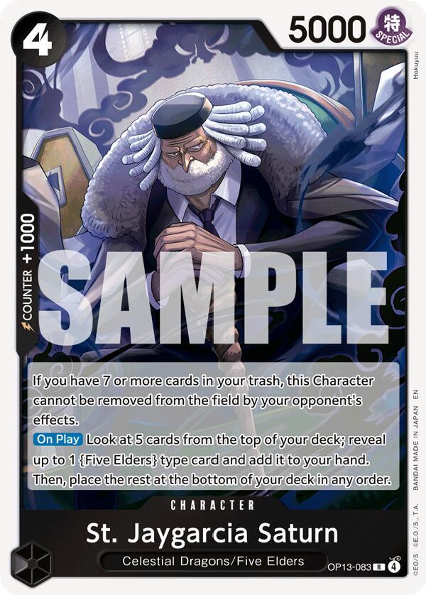 St. Jaygarcia Saturn OP13-083 – Carrying On His Will | One Piece TCG