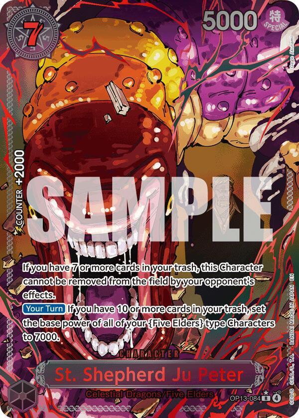 St. Shepherd Ju Peter Alternate Art OP13-084 – Carrying On His Will | One Piece TCG