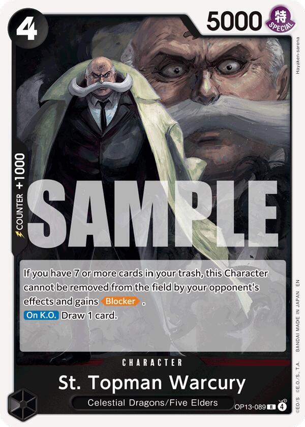 St. Topman Warcury OP13-089 – Carrying On His Will | One Piece TCG