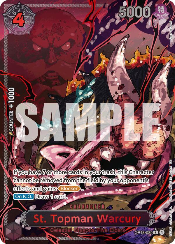 St. Topman Warcury Alternate Art OP13-089 – Carrying On His Will | One Piece TCG