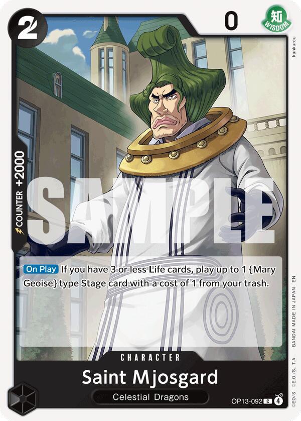 Saint Mjosgard OP13-092 – Carrying On His Will | One Piece TCG