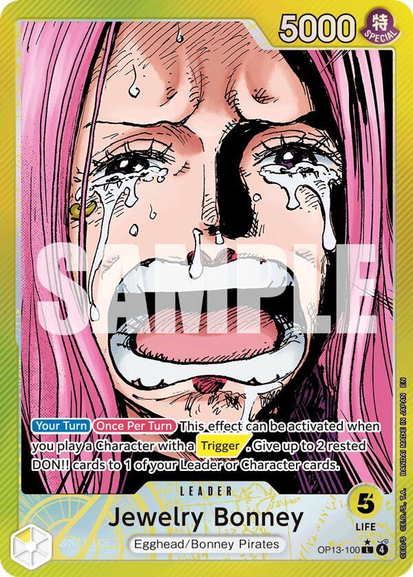 Jewelry Bonney Alternate Art OP13-100 – Carrying On His Will | One Piece TCG