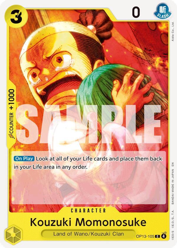 Kouzuki Momonosuke OP13-105 – Carrying On His Will | One Piece TCG